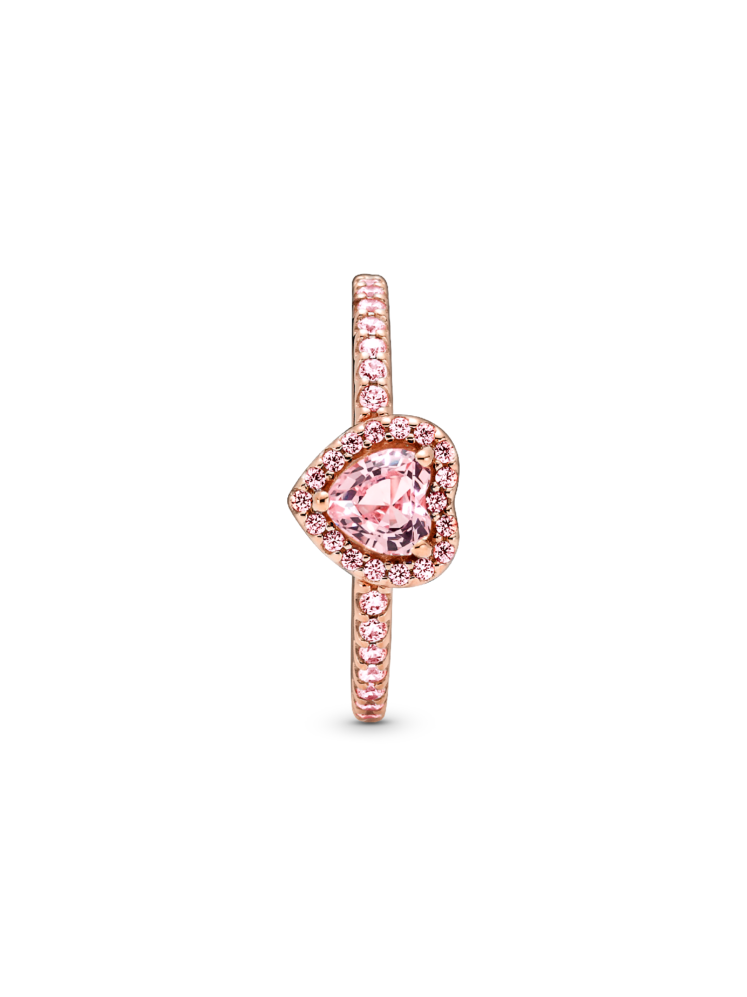 Sparkling Elevated Heart Ring
