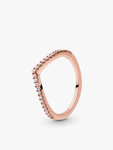 Ensemble de bagues en forme de cœur surélevé amour enjoué