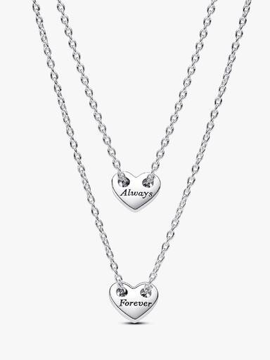 FINAL SALE - Forever & Always Splittable Heart Collier Necklaces