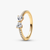 Bague Boucle transparente scintillante Bague Boucle transparente scintillante