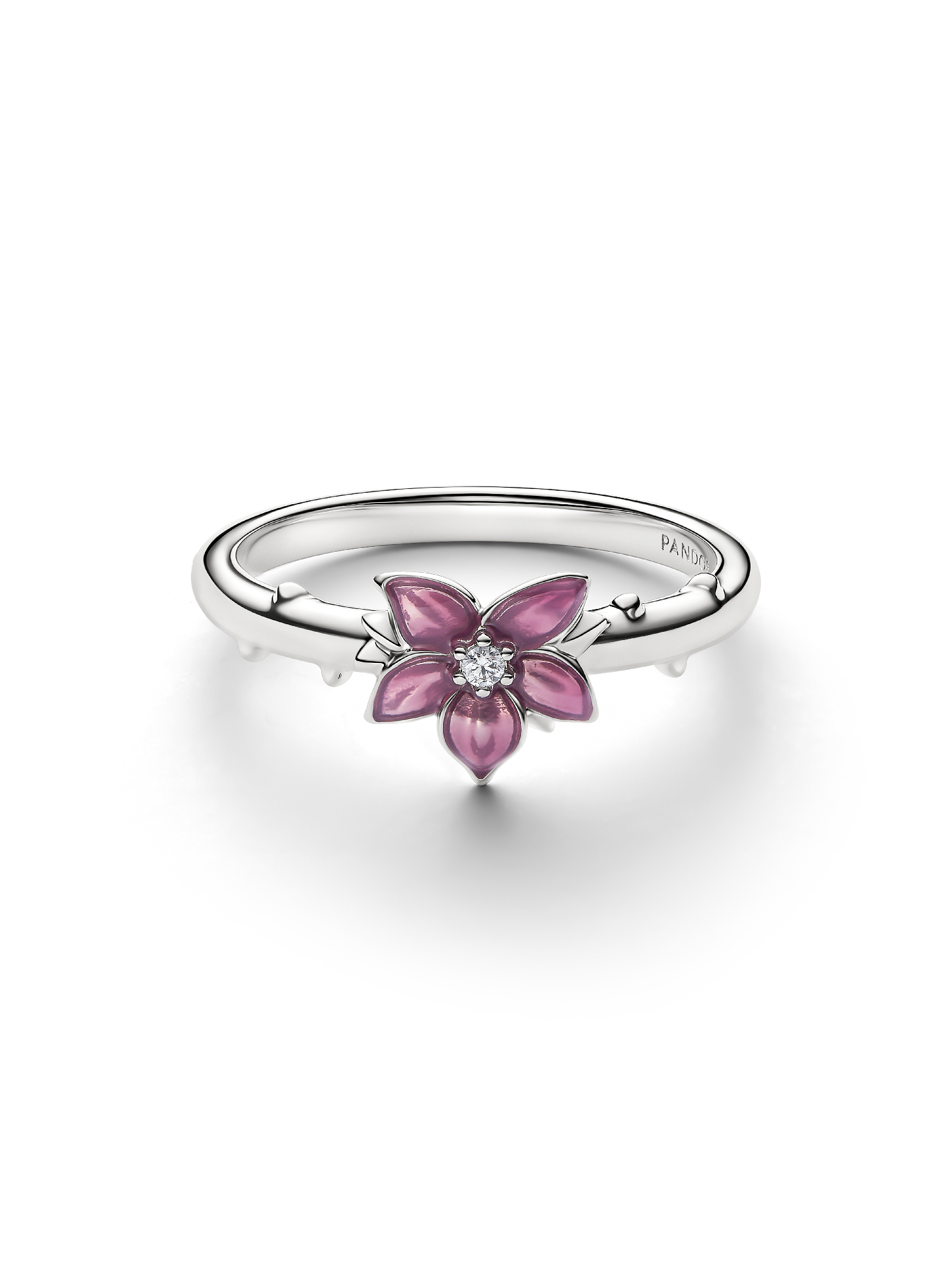 Disney Mulan Cherry Blossom Ring, Platinum Plated