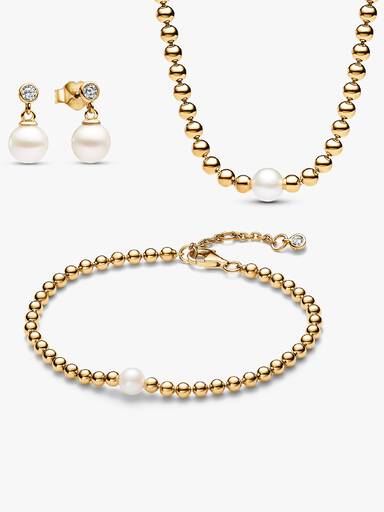 Ensemble de bijoux en perles et perles de culture d'eau douce traitées