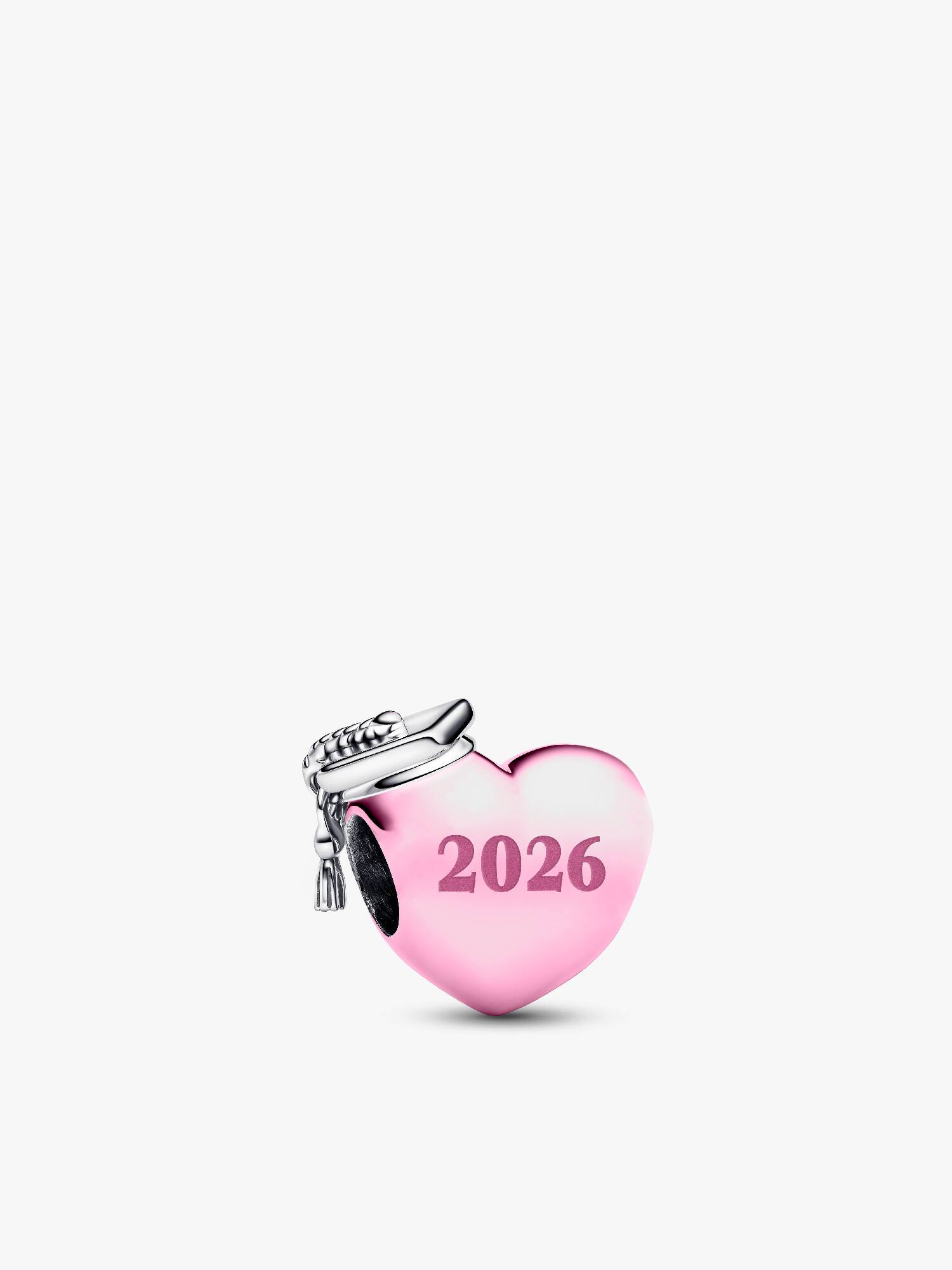 Charm Cœur rose de remise de diplômes 2026