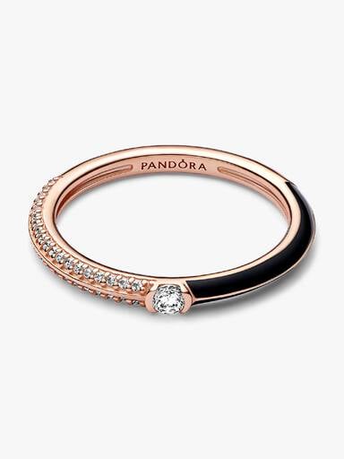 FINAL SALE - Pavé & Black Dual Ring