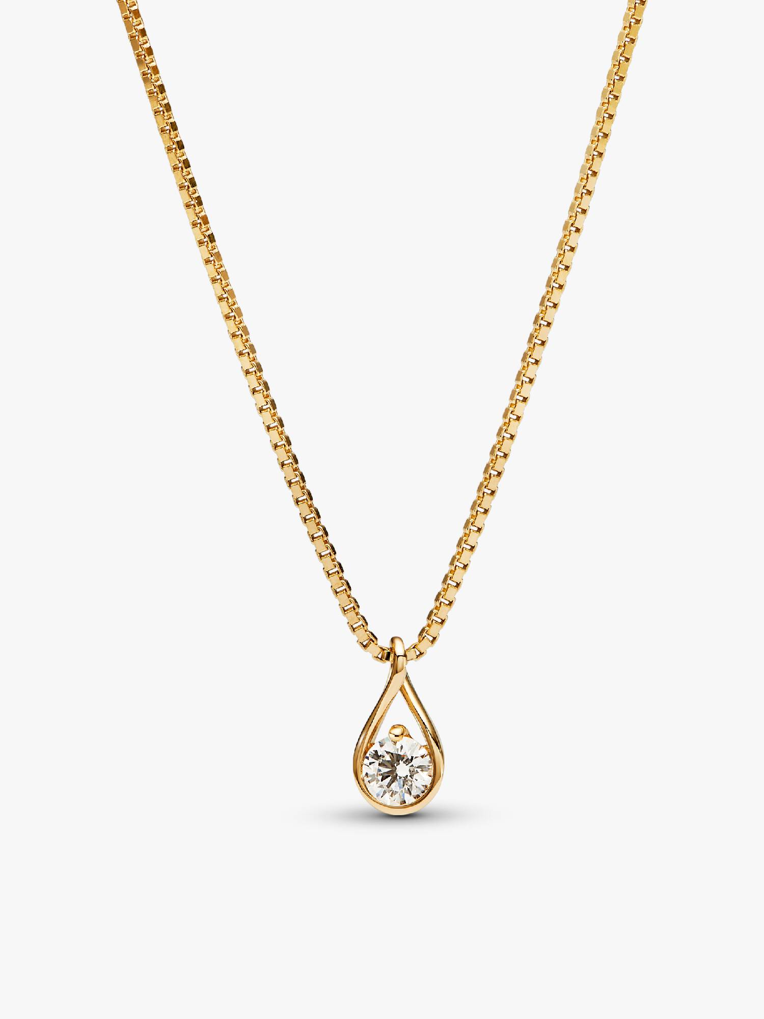 Collier avec pendentif à diamant cultivé en laboratoire Pandora Infinite