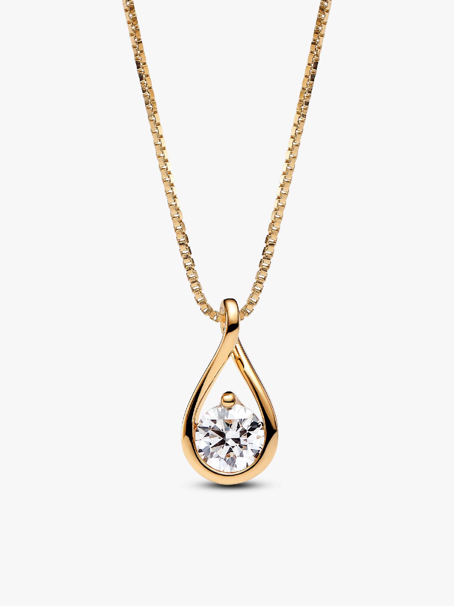 Collier avec pendentif à diamant cultivé en laboratoire Pandora Infinite