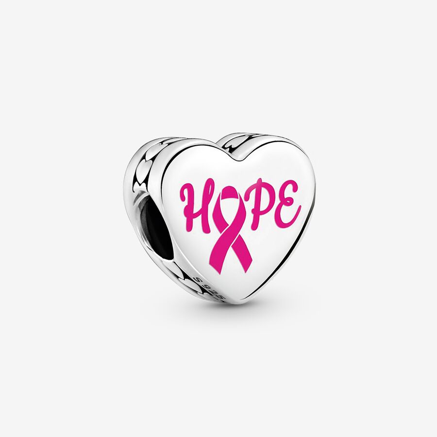 Hope Pink Ribbon Charm image number 0