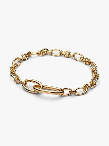 Bracelet à chaîne à maillons ovales ouvrant