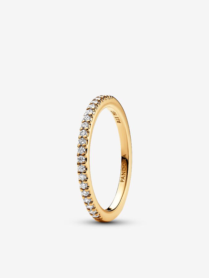 192539c01 Sparkling Band Ring | Gold plated | Pandora Canada