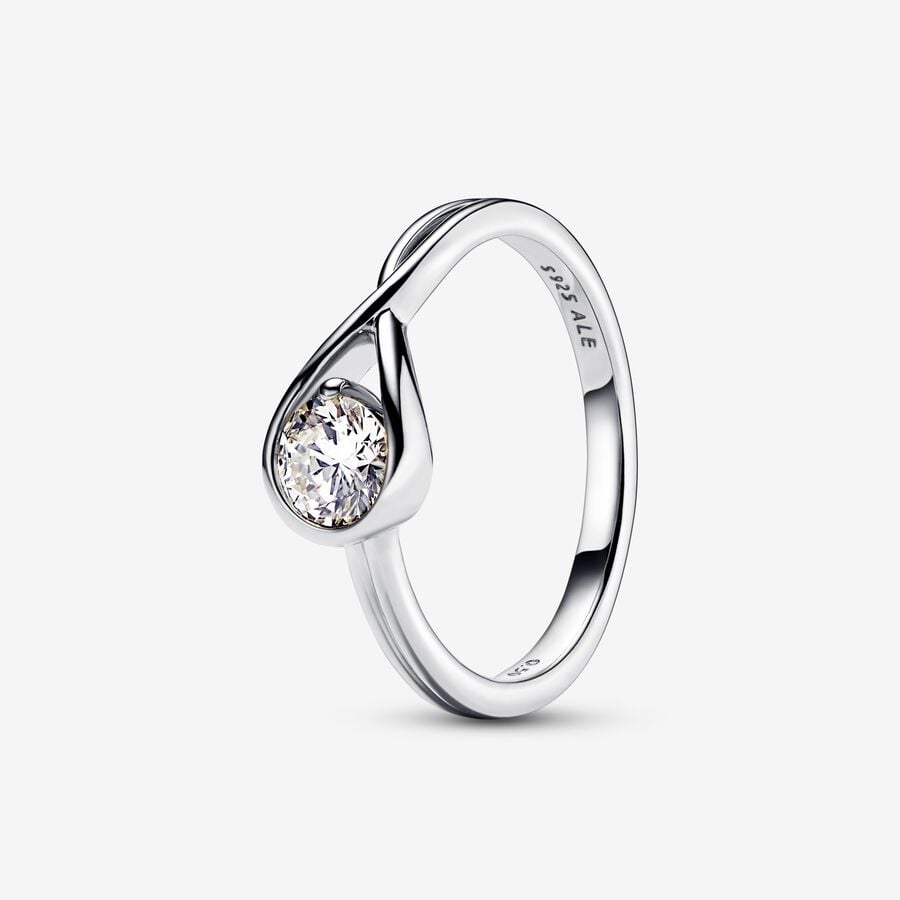 Pandora Infinite diamant cultivé en laboratoire bague avec  0,50 carat tw en argent sterling image number 0