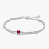 Red Sparkling Heart Tennis Bracelet Red Sparkling Heart Tennis Bracelet