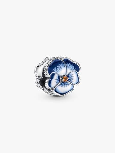 VENTE FINALE - Charm Pensée bleue