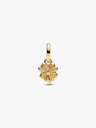 White Lucky Clover Dangle Charm