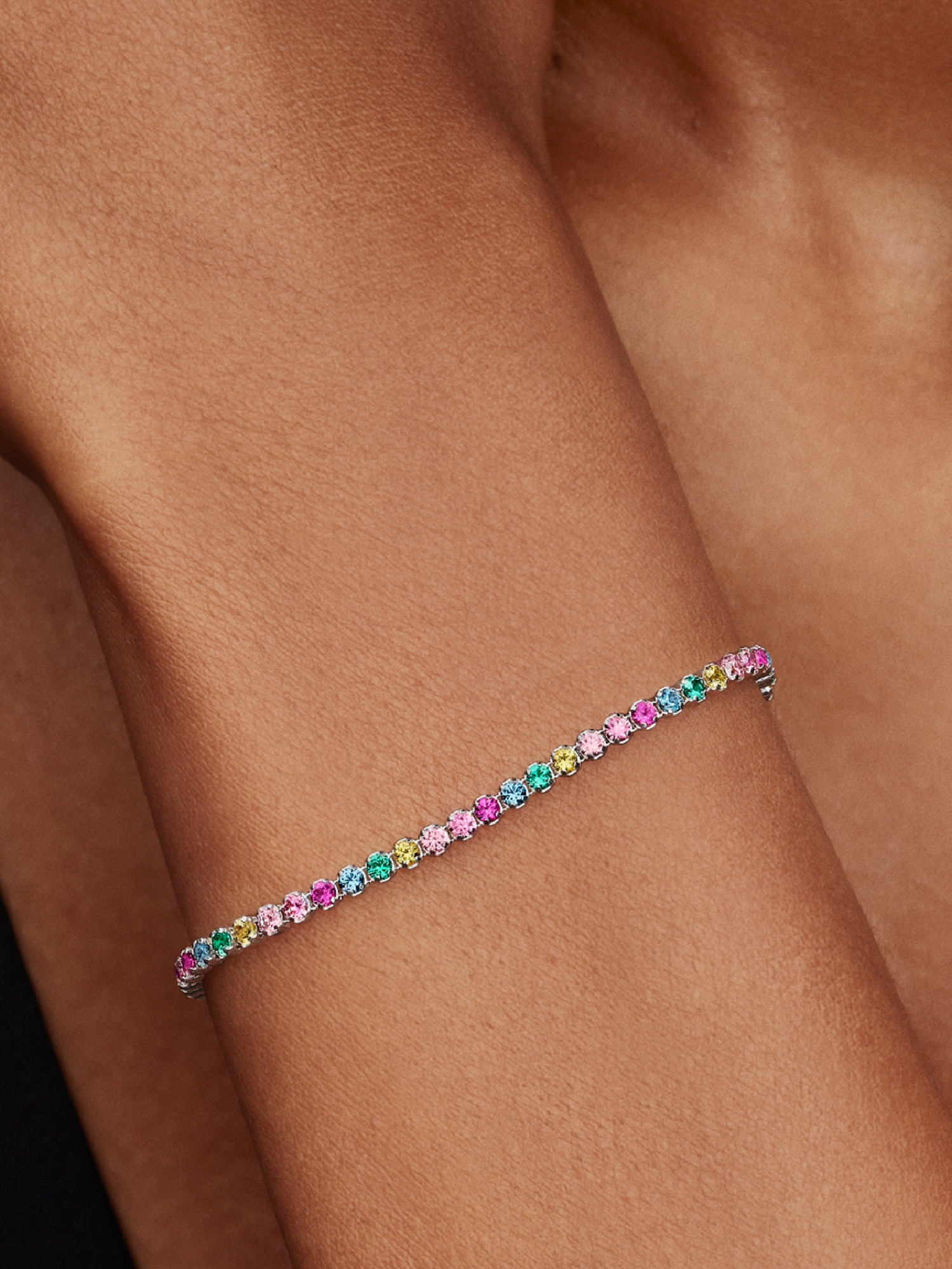 Bracelets tennis Arc-en-ciel