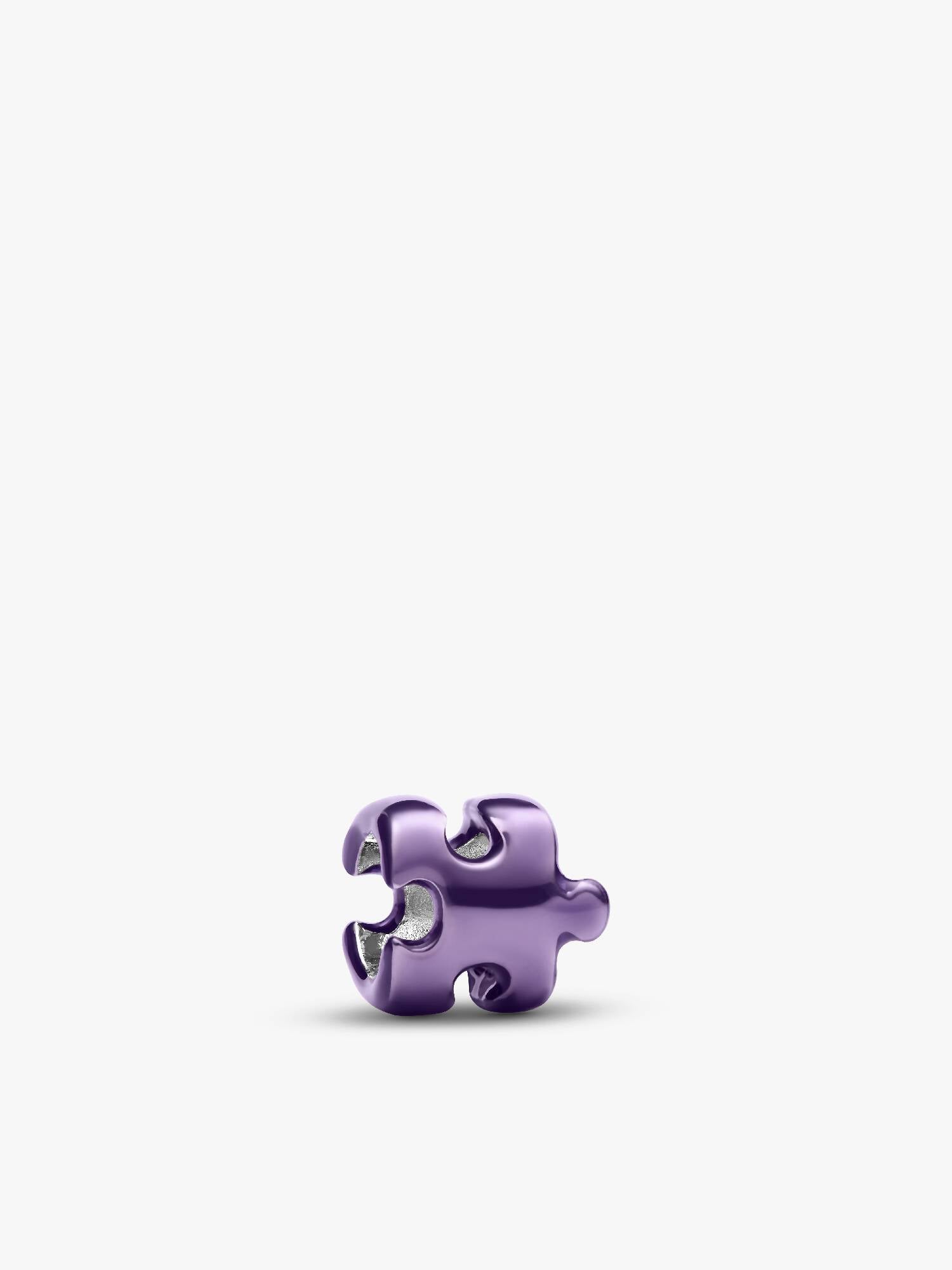 Mini charm Pièce de casse-tête mauve