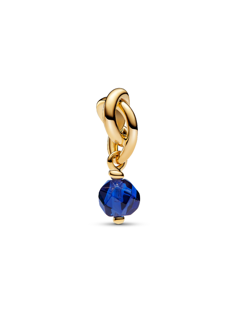 Charm-pendentif Cercle éternel bleu de septembre