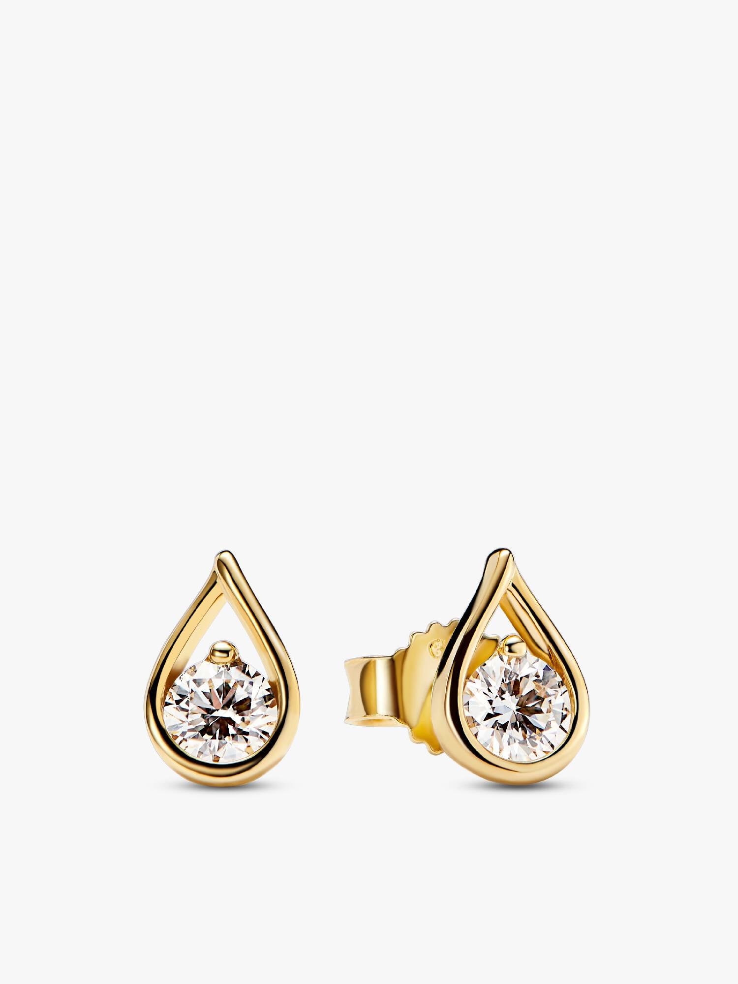 Clous d'oreilles à diamant cultivé en laboratoire Pandora Infinite
