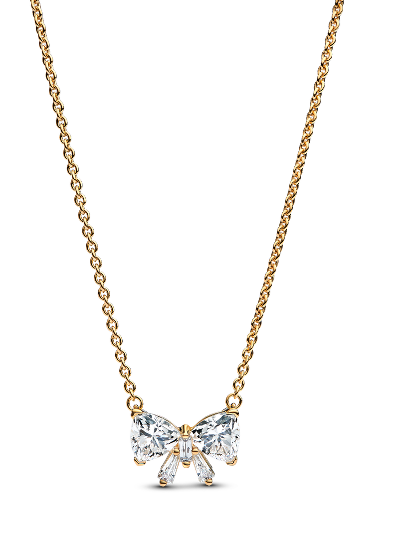 Sparkling Bow Necklace