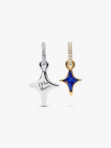 Charm-pendentif double Étoiles séparables