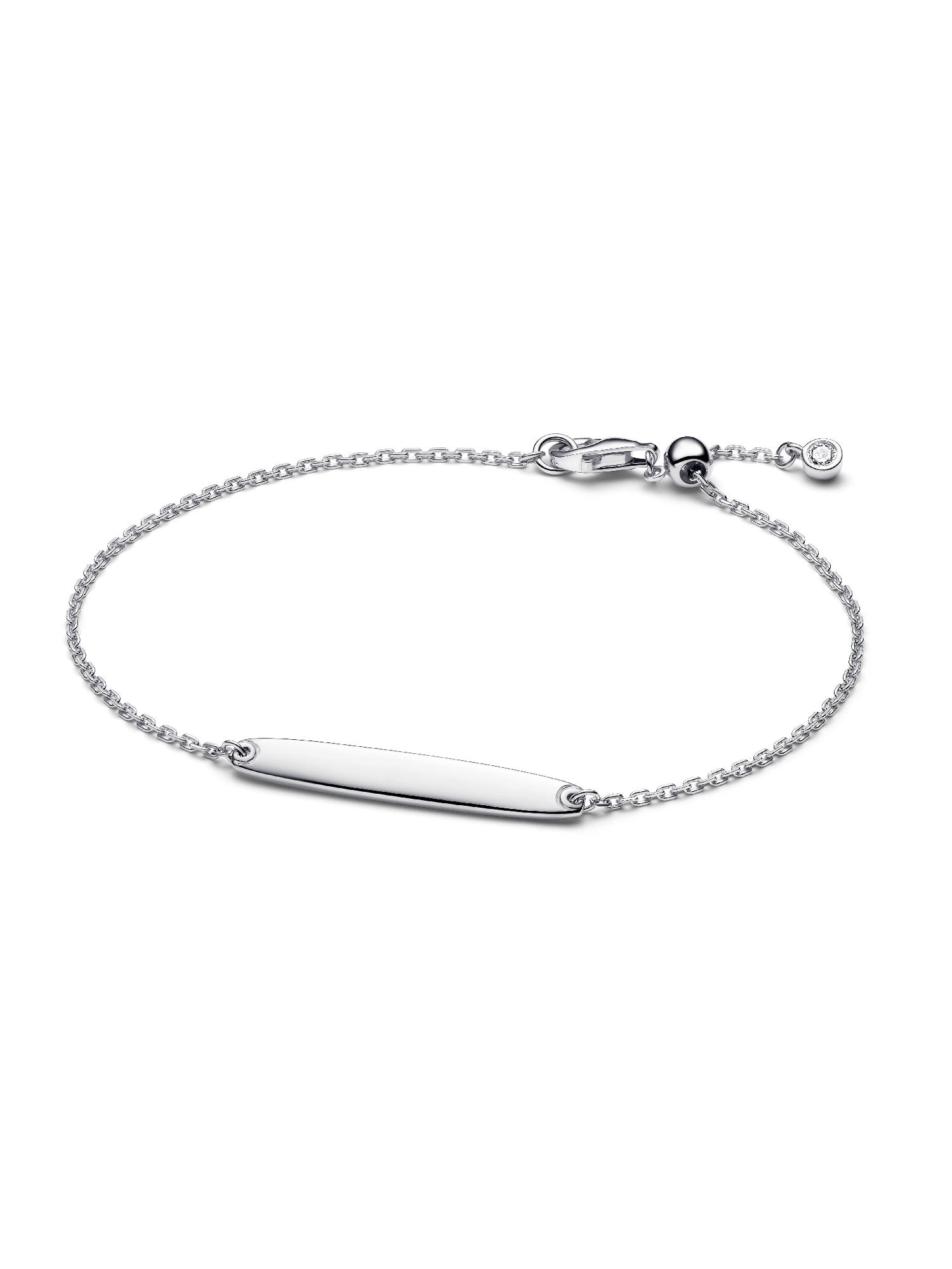 Bracelet à chaîne avec barre à graver