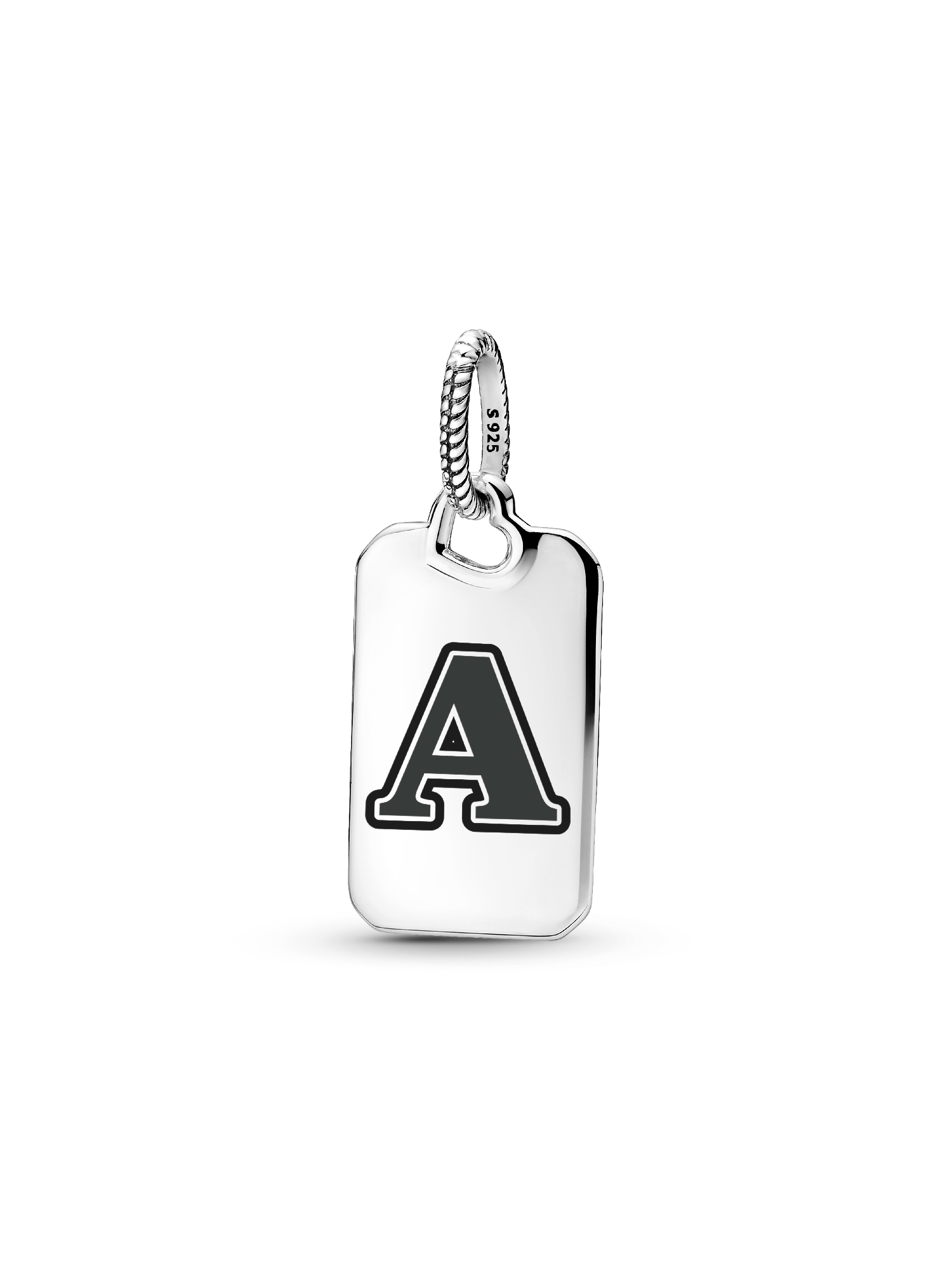 Letter A Rectangle Pendant