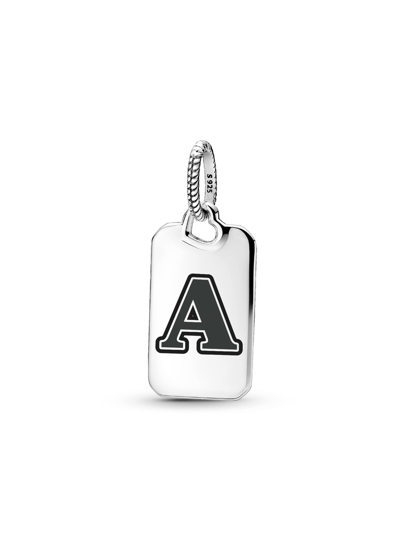 Letter A Rectangle Pendant