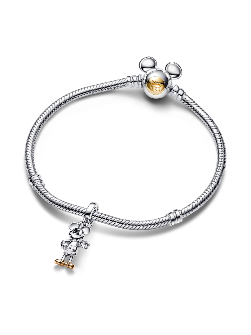 Disney 100th Anniversary Mickey Mouse Lab-grown Diamond Dangle Charm