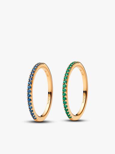 Gold Friendship Bands Ring Set