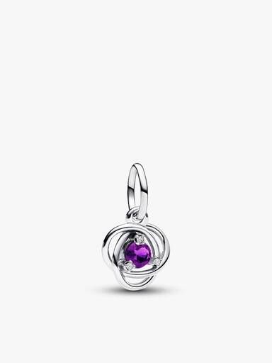 Bracelets avec charm-pendentif Cercle éternel de février