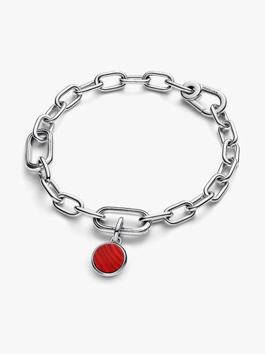 FINAL SALE - Red Murano Glass Engravable Mini Medallion Charm