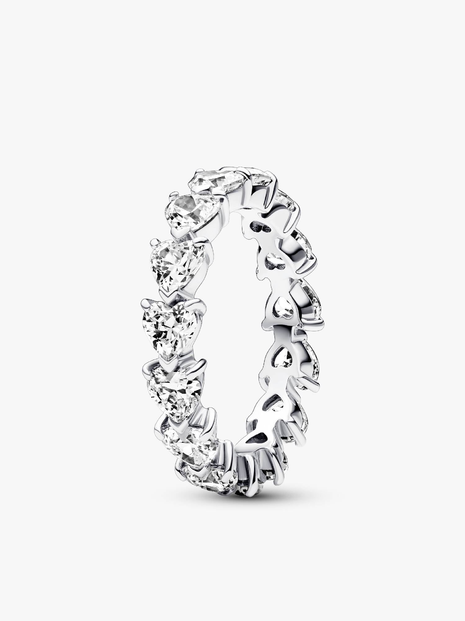 Band of Clear Hearts Ring