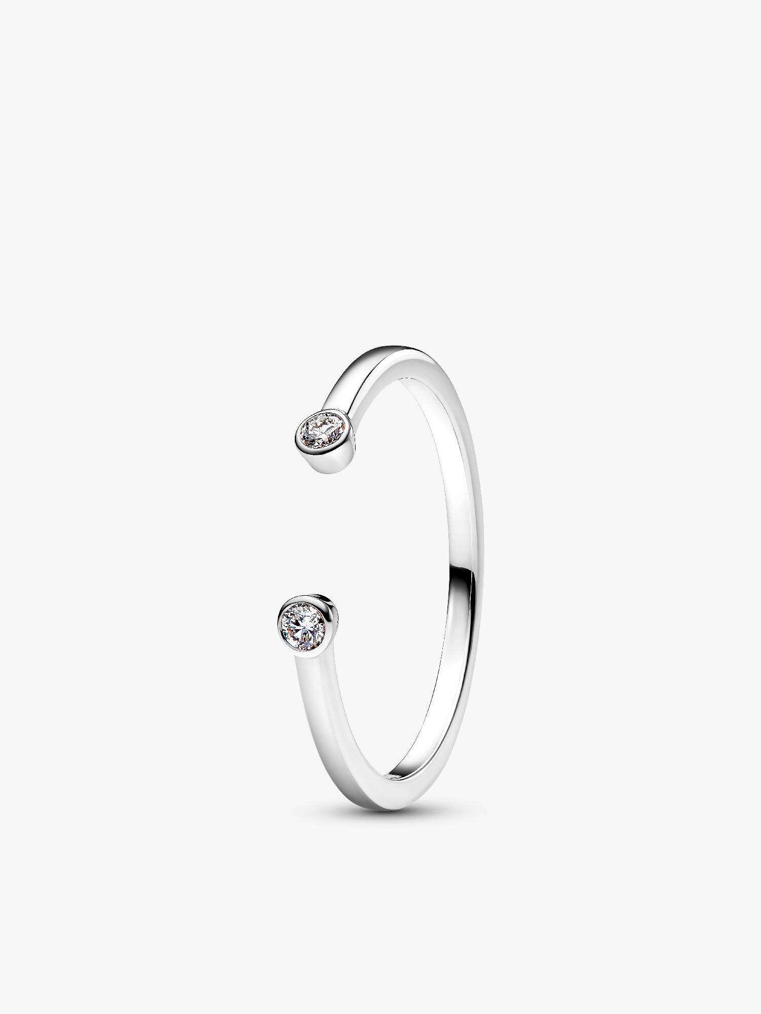 Bague ouverte avec diamants cultivés en laboratoire Pandora Era