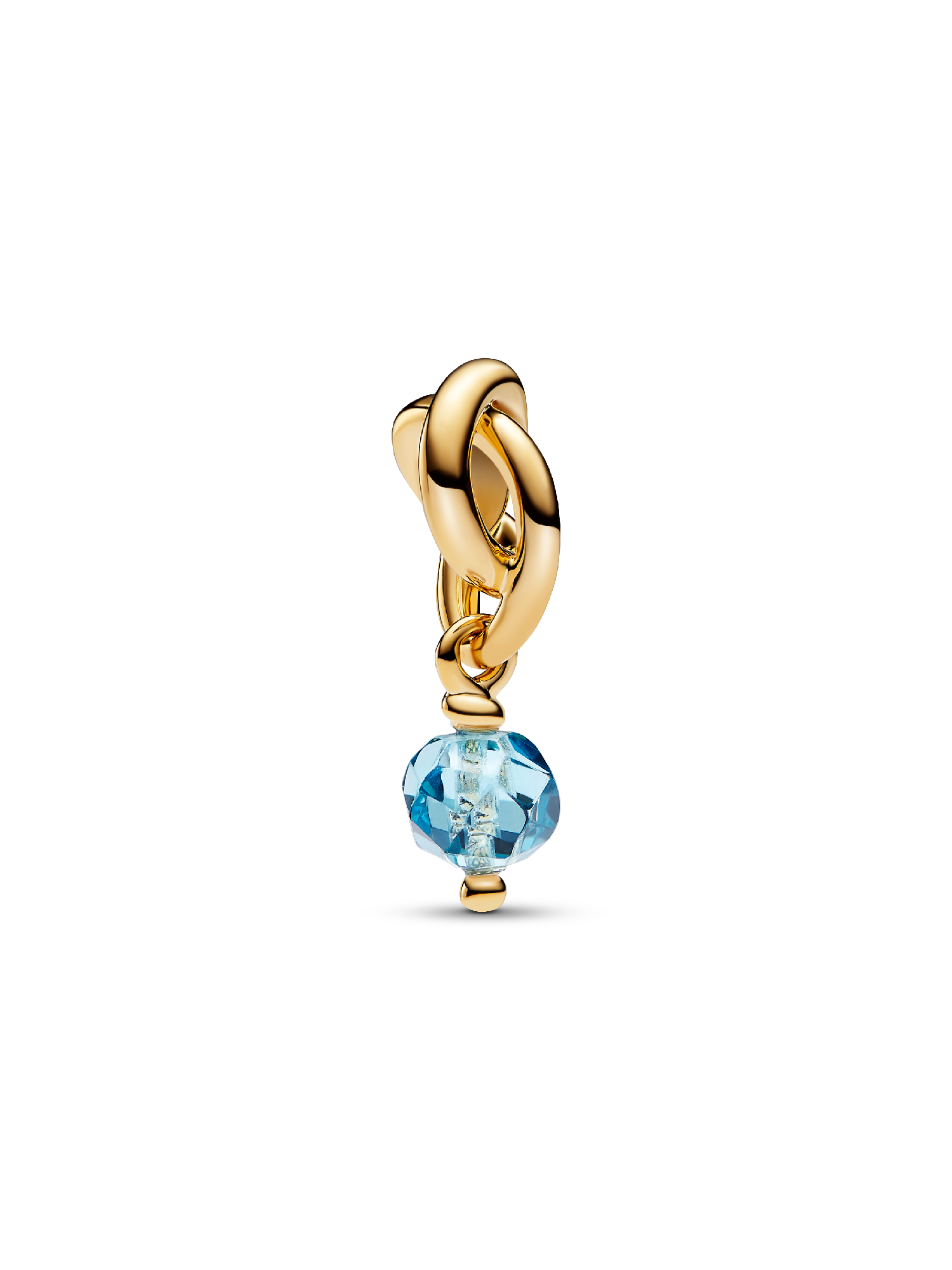 Charm-pendentif Cercle éternel bleu océan pacifique de mars