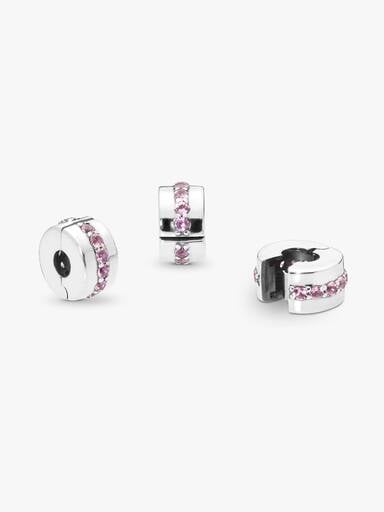 Clip Ligne rose scintillante