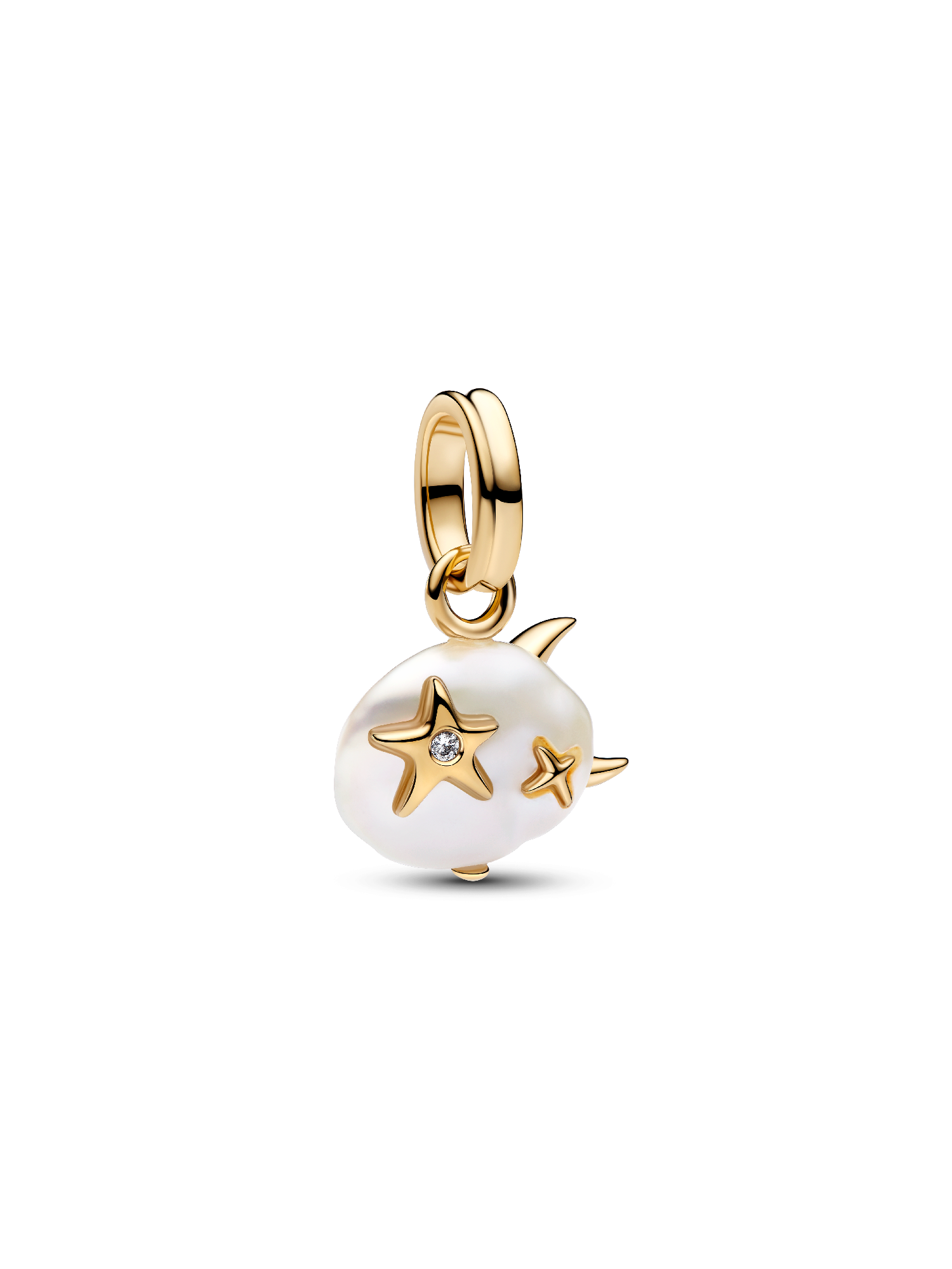 Treated Freshwater Cultured Baroque Pearl Cloud Dangle Charm