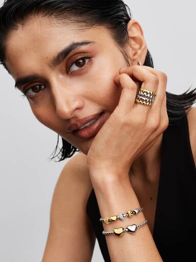 Bracelet à chaîne ailée avec fermoir rond