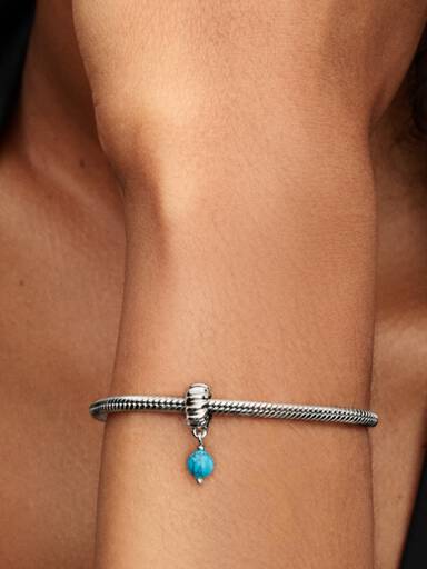 VENTE FINALE - Charm-pendentif Turquoise