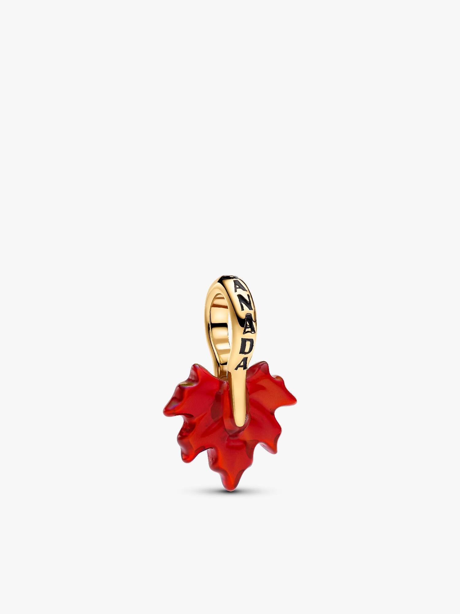 Red Maple Leaf Dangle Charm