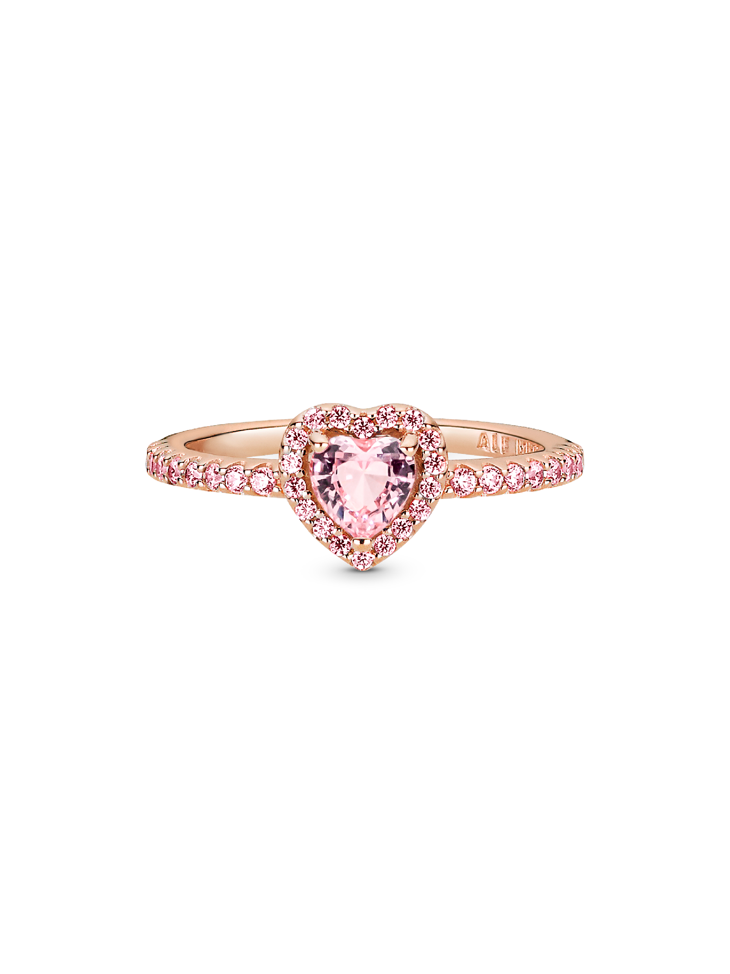 Sparkling Elevated Heart Ring