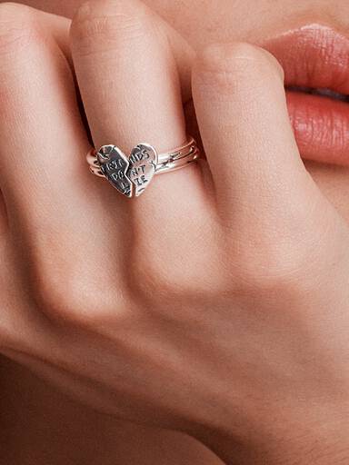FINAL SALE - Stranger Things Friends Don't Lie Splittable Ring