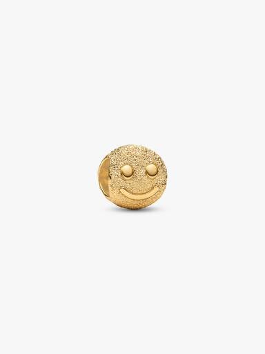 Mini charm Bonhomme sourire texturé