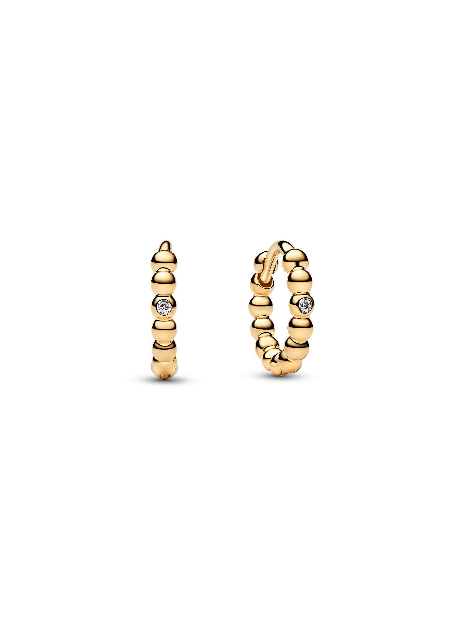 Beaded Huggie Earrings
