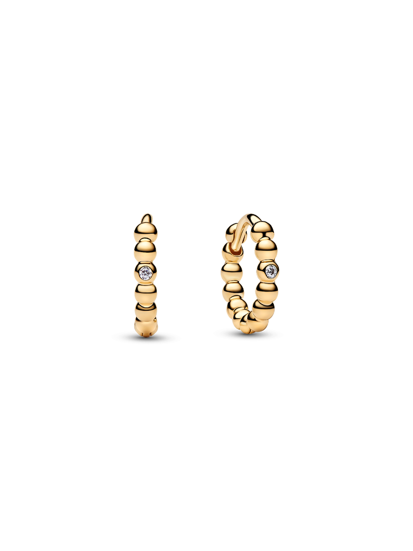 Beaded Huggie Earrings