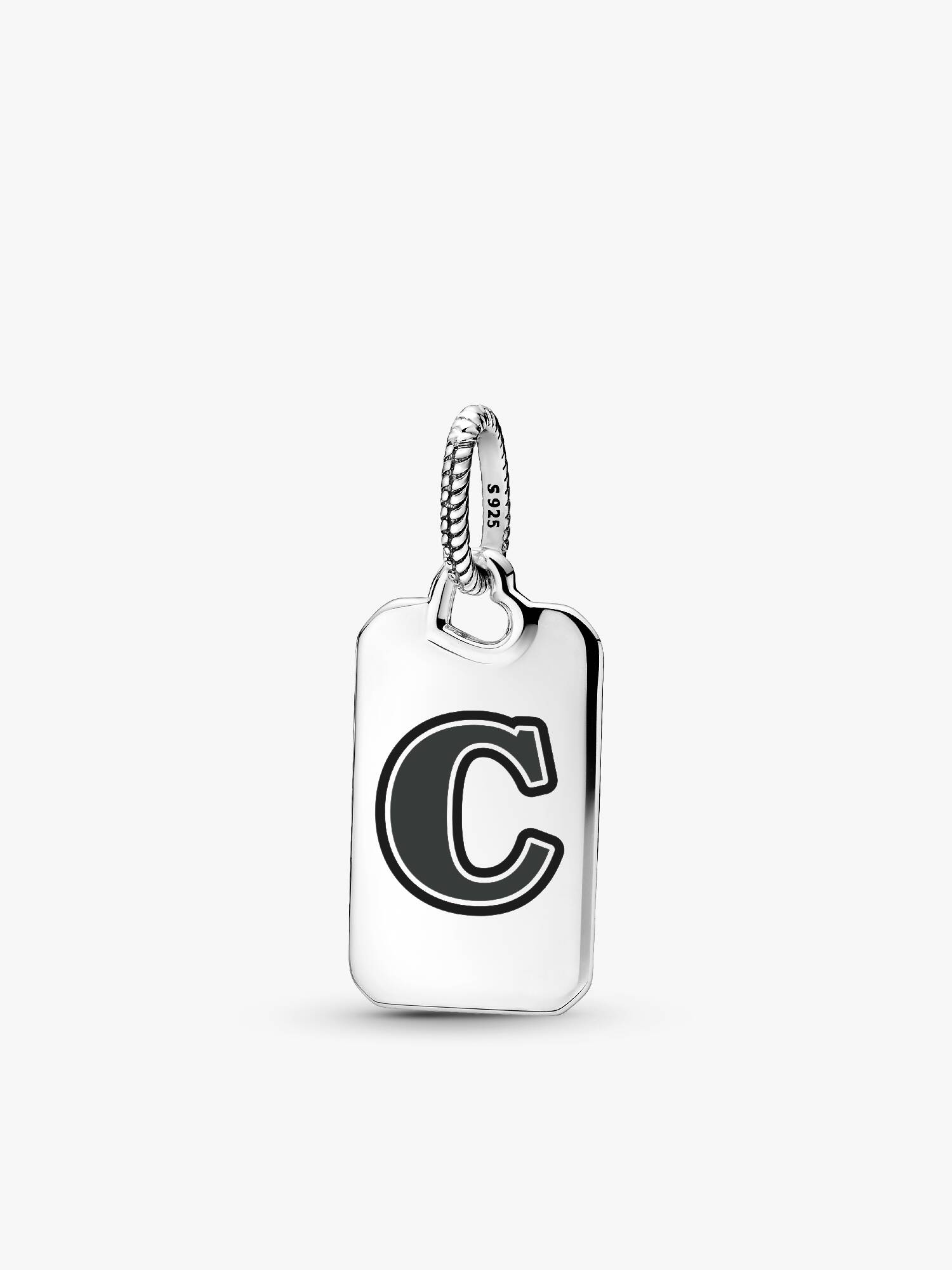 Letter C Rectangle Pendant