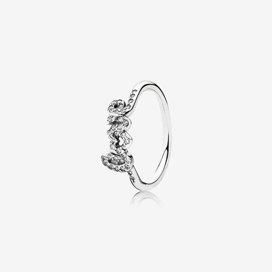FINAL SALE - Signature Of Love Ring, Clear CZ image number 0