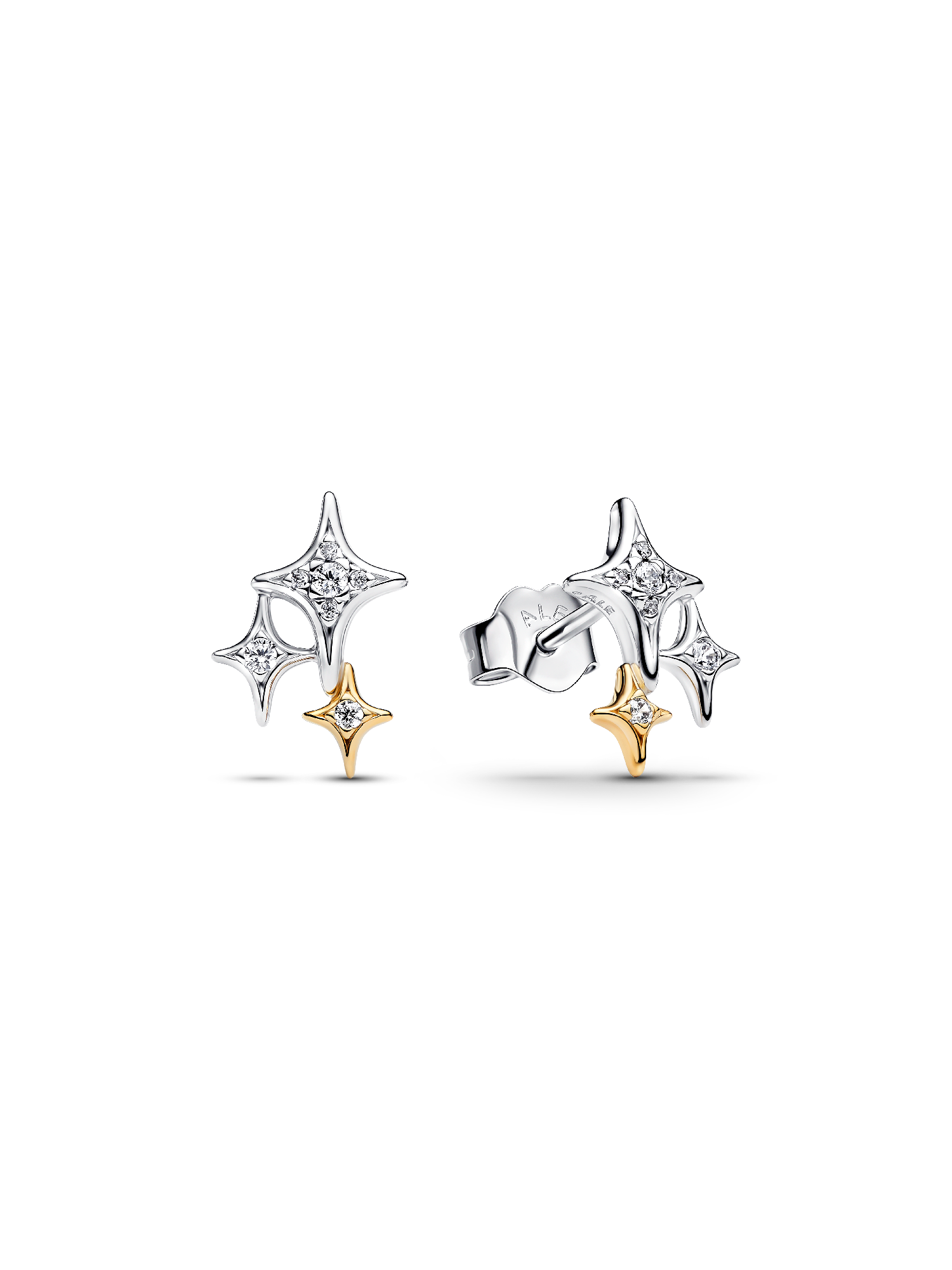 Triple Star Stud Earrings