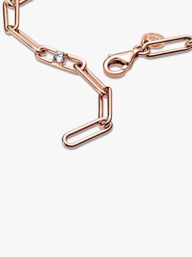 VENTE FINALE - Bracelet Chaîne en maille et pierres