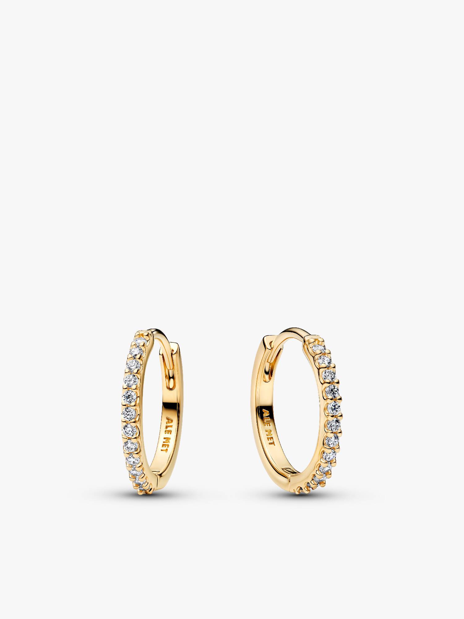 Small Sparkling Hoop Earrings