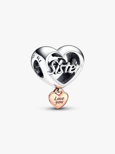 Charm Cœur « Love You Sister »