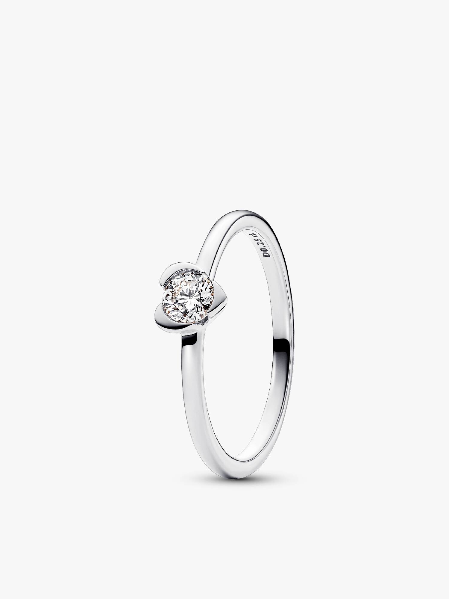 Pandora Talisman Lab-Grown Diamond Heart Ring